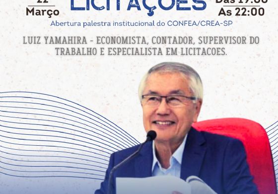 Noções elementares da nova lei de licitações: Palestra com o Especialista Luiz Yamahira