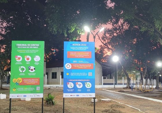 Cidades paulistas recebem totens informativos do TCESP sobre Desenvolvimento Sustentável