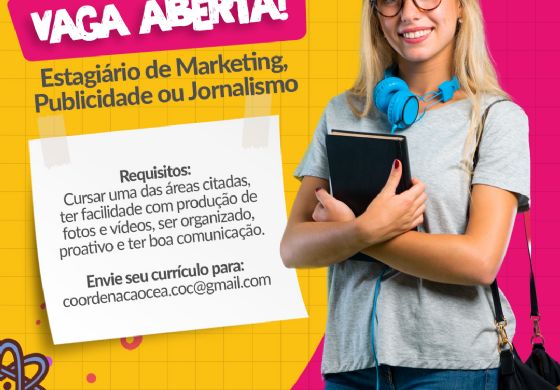 Oportunidade: Torne-se um Estagiário de Marketing, Publicidade ou Jornalismo no Centro Educacional de Andradina!