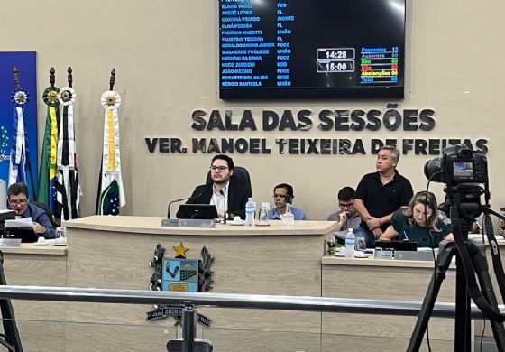 Câmara de Andradina vota cinco projetos na 17ª Sessão Ordinária