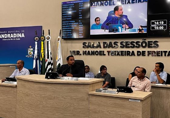 Câmara de Andradina realiza 8ª Sessão Extraordinária no dia 18