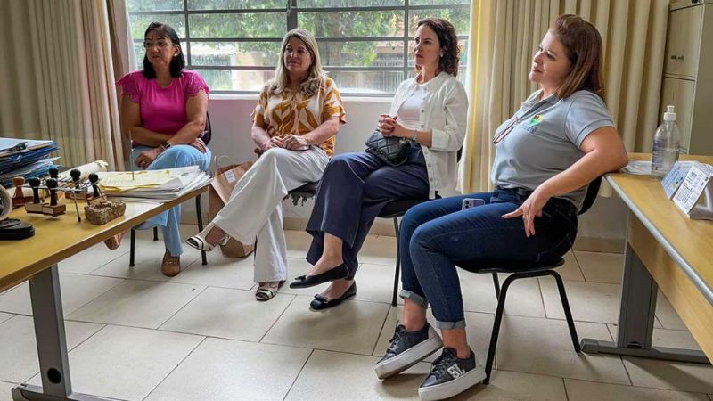 Da esquerda para a direita: Vera Lúcia, Lenice, Priscilla e Regiane. Divulgação/Prefeitura