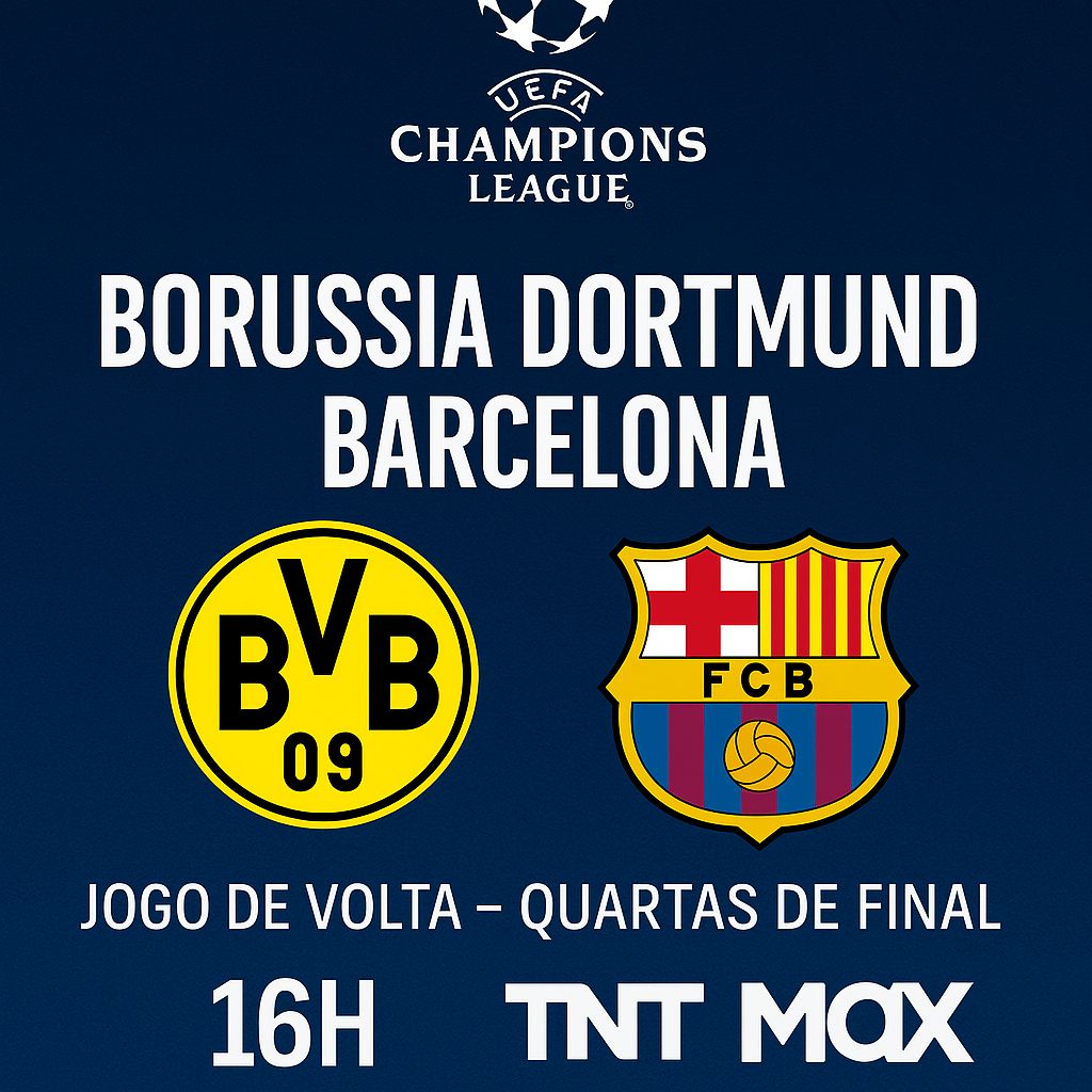 Borussia Dortmund x Barcelona: onde assistir ao vivo às quartas da Champions League - Borussia Dortmund x Barcelona que está próximo da classificação - Foto: Andravirtual