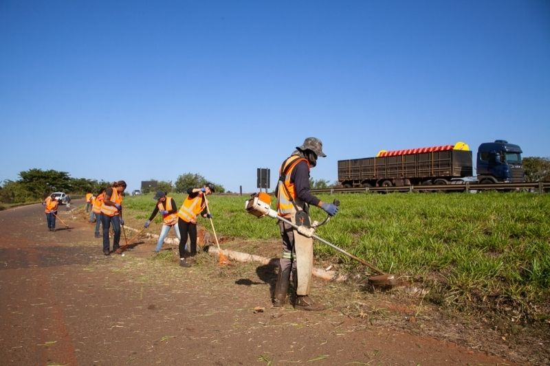 Limpeza de terreno em Andradina (SP) - Foto: Divulgação/Prefeitura