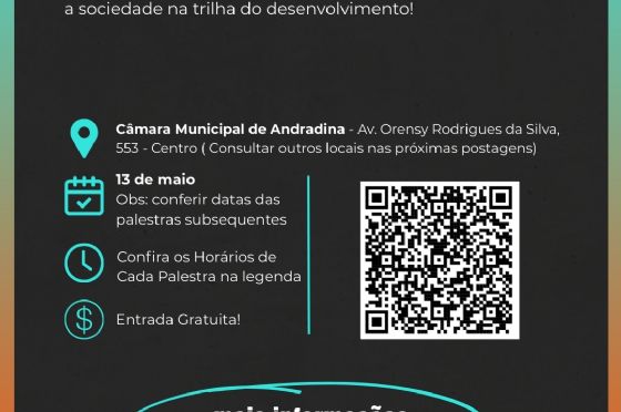 Andradina recebe evento gratuito com palestras sobre engenharia, agronomia e arquitetura