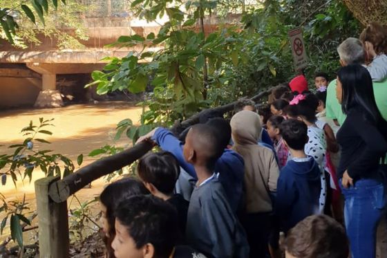 Estudantes de Araçatuba têm aula ao ar livre no Parque Ecológico Baguaçu