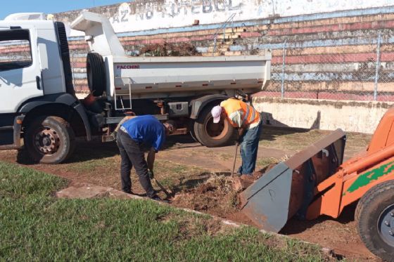 Estádio de Andradina começa a ser preparado para comemorar os 88 anos da cidade com desfile e atrações inéditas