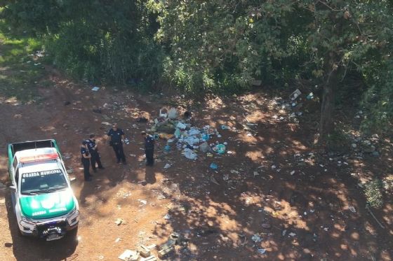 Ilha Solteira usa drones da Guarda Municipal para flagrar descarte irregular de lixo