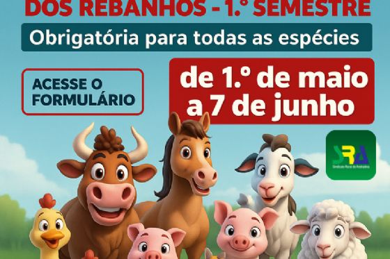 Sindicato Rural de Andradina orienta produtores a atualizarem seus rebanhos até 7 de junho
