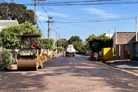 Onde está sendo feito o recapeamento em Andradina? Veja ruas e bairros beneficiados