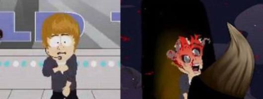 Justin Bieber é engolido por monstro em "South Park"