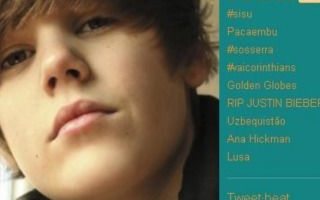 Falsa morte de Justin Bieber vira tópico no Twitter
