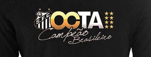 Santos já vende camisa de "octacampeão brasileiro"