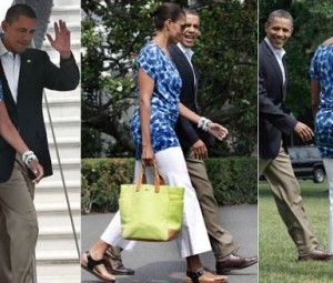 Michelle Obama aparece linda num modelito de U$30,00 da Gap - 
