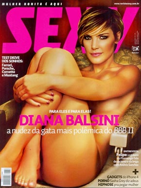 Divulgada capa da ‘Sexy’ com a ex-BBB Diana - Divulgada capa da ‘Sexy’ com a ex-BBB Diana -