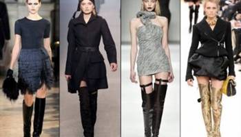 Botas de cano longo são a tendência do inverno 