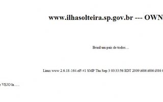 Hackers invadem Site da Prefeitura de Ilha Solteira