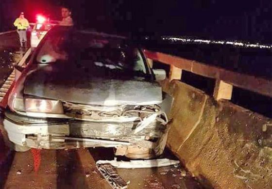  Atirador é arremessado dentro do Tietê após acidente em ponte em Pereira Barreto