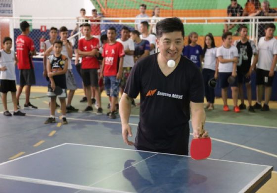 Lenda do tênis de mesa, Hugo Hoyama realiza dia especial em Andradina