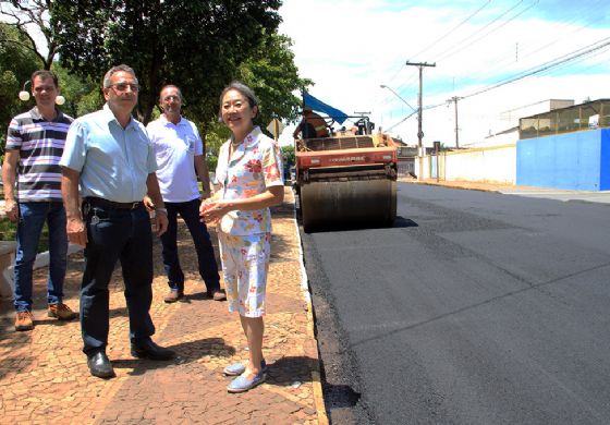 Tamiko acompanha início de investimento histórico de R$ 2 milhões em recapeamento