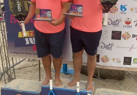 Irmãos de Andradina destaque em  Beach Tennis