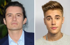 Cantor Justin Bieber leva soco do ator Orlando Bloom