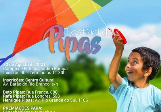 Domingo tem Festival de Pipas em Andradina