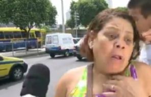 Mulher é atacada por assaltante durante entrevista a jornal da TV Globo