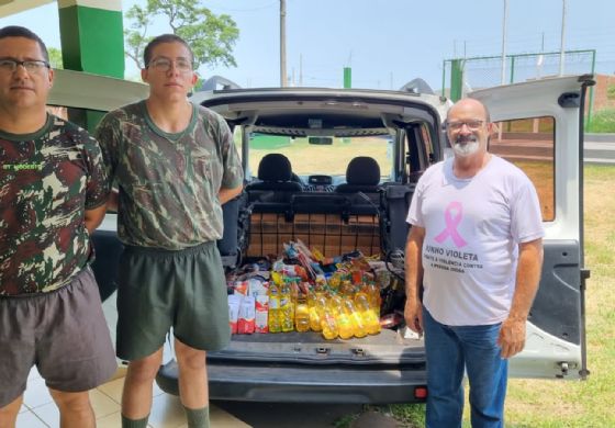  Tiro de Guerra de Andradina Realiza Bem-Sucedida Campanha de Arrecadação de Alimentos