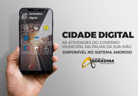 Aplicativo da Prefeitura de Andradina permite acessar informações e serviços públicos 