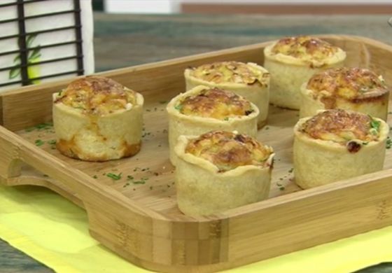 Mini Quiche de Alho-Poró