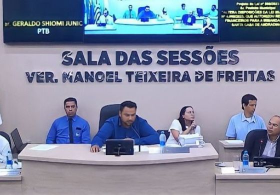 Câmara de Andradina realiza a 24ª Sessão Ordinária nesta segunda