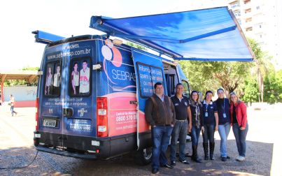 Sebrae Móvel esta atendendo na Praça Moura Andrade 