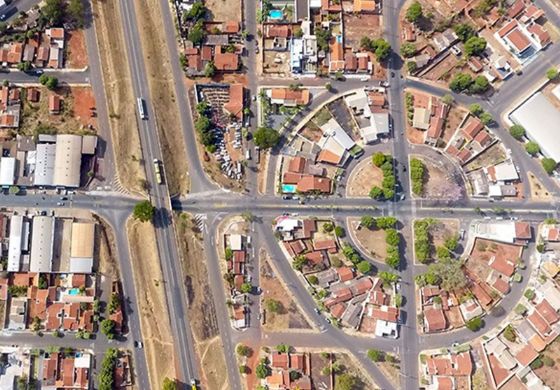 Acesso ao Bairro Santa Cecília em Obras