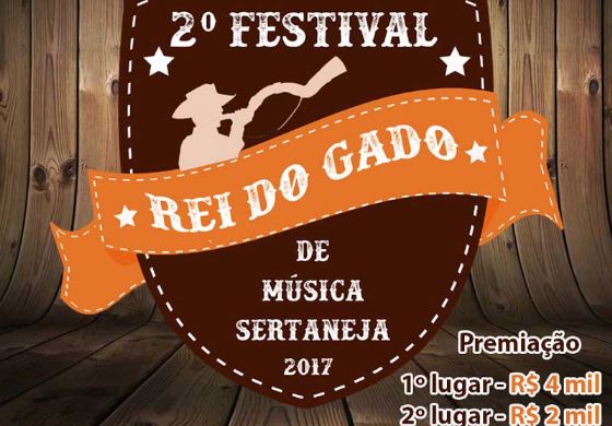 II Festival “Rei do Gado” de Música Sertaneja acontece nos dias 16 e 17 de junho