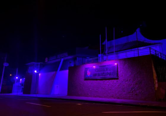 Outubro Rosa: Câmara de Andradina tem iluminação especial
