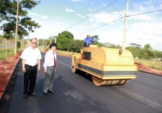 Andradina concluiu primeira fase da pavimentação do Parque Empresarial