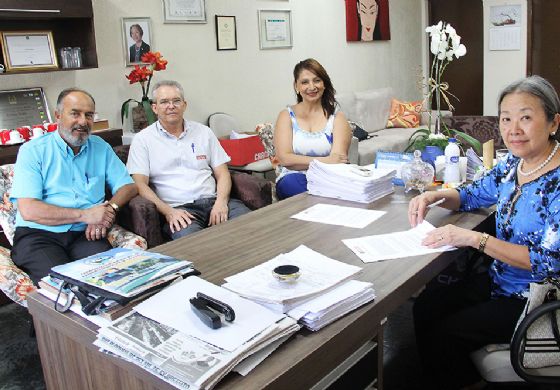 Tamiko garante convênio com Senai para qualificação profissional