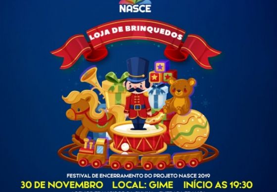 Festival “Loja de Brinquedos” do projeto Nasce promete encantar o público neste sábado