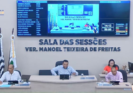 Debate sobre melhorias na Saúde é destaque na 26ª Sessão da Câmara de Andradina