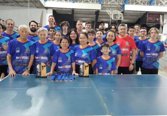 Tênis de mesa de Araçatuba conquista 2 troféus e 13 medalhas