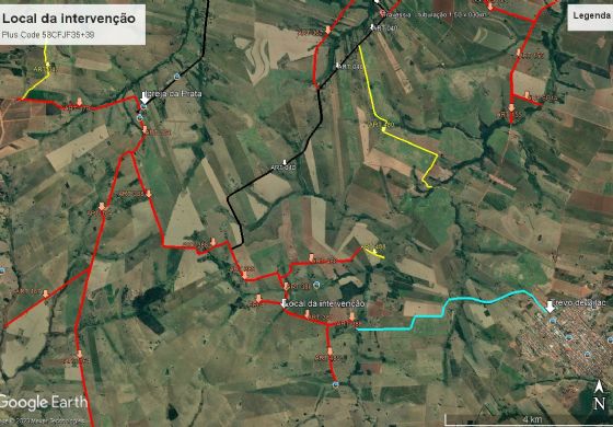 Como contornar a interdição da estrada  entre a Prata de Cima e Bilac em Araçatuba