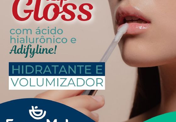 Lip gloss, mais volume e hidratação na Farma Mel