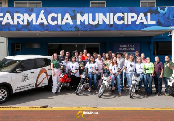 Prefeito de Andradina entrega novas motos para Equipes de Saúde Rural