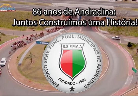 O Sindicato dos Servidores Municipais de Andradina parabeniza Andradina pelo 86º aniversário.