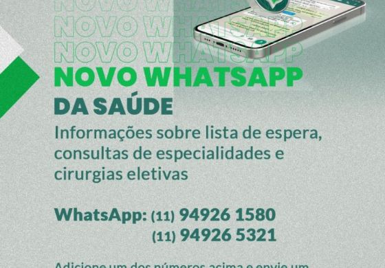 Saúde de Araçatuba disponibiliza WhatsApp para facilitar atendimento aos usuários