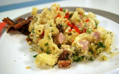 Macarrão com Queijo ao Forno