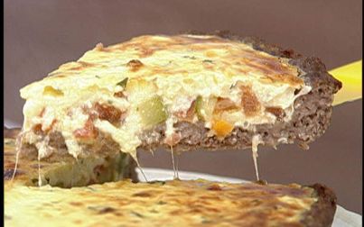 Quiche de Carne e Legumes