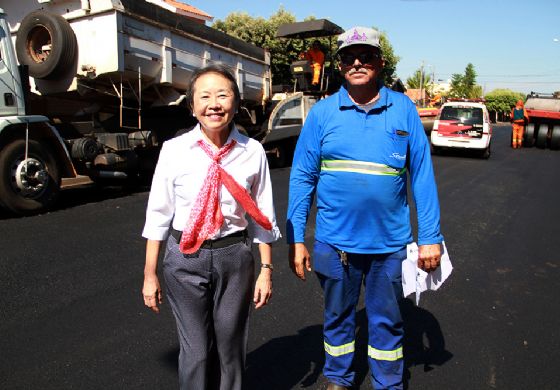 Com metade dos trechos recapeados Tamiko acompanha obras 