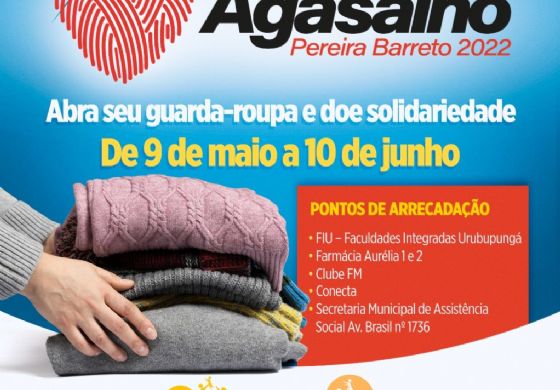 Fundo Social de Solidariedade de Pereira Barreto vai iniciar Campanha do Agasalho